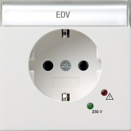 0451112 Розетка с защитой от перенапряжения Белый Gira F100