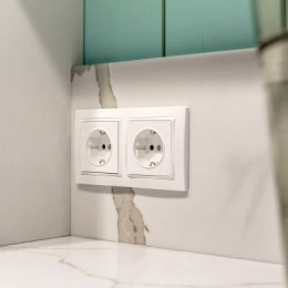 WL03-Frame-02 Рамка на 2 поста (белый, basic) Snabb basic Werkel a036626