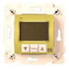 FD18000OB-A Термостат для теплых полов , цвет beige + brass front cover bright gold FEDE