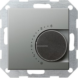 039620 Терморегулятор с переключающим контактом 230/5 (2) A Сталь Gira E22