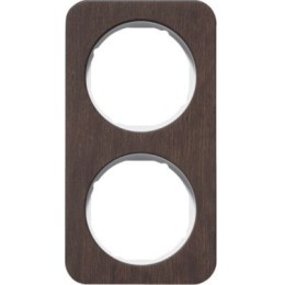 10122359 Рамка R.1 Дуб/полярная белизна 2-постовая Berker