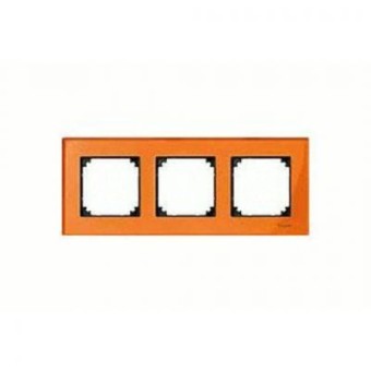 MTN404302 Рамка M-Elegance Оранжевый кальцит 3-постовая Merten