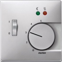 MTN537560 Центр. плата терморег-ра пола, алюминий Merten
