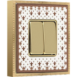 FD01471MAOB Рамка Belle Epoque Porcelain Коричневый / Золото 1-постовая Fede