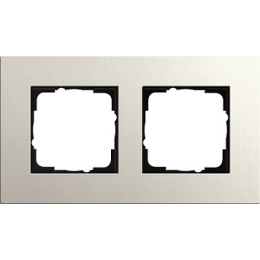0212220 Рамка Esprit Linoleum-Multiplex Светло-серый 2-постовая Gira