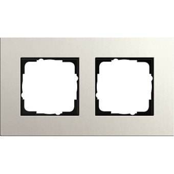 0212220 Рамка Esprit Linoleum-Multiplex Светло-серый 2-постовая Gira