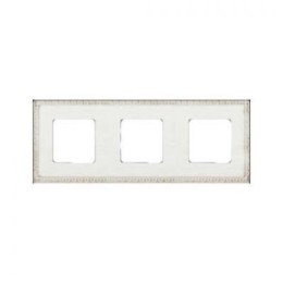 FD01213BD Рамка Provence White Decape 3-постовая Fede