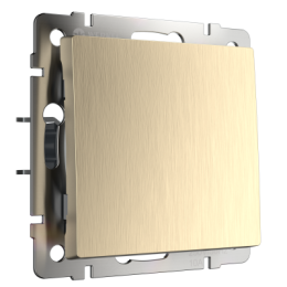 WL10-SW-1G Выключатель одноклавишный (шампань рифленый) Antik Werkel a035610