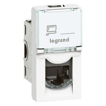 076561 Mosaic RJ45 UTP кат6 1мод белая Legrand