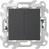 2420398-038 Двухклавишный выкл Push&Go, графит Simon 24