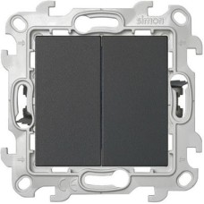 2420398-038 Двухклавишный выкл Push&Go, графит Simon 24 2420398-038 Двухклавишный выкл Push&Go, графит Simon 24