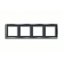 GCR2984 Рамка LS 990 Блестящий Хром 4-постовая Jung
