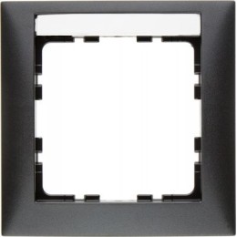 10119969 Рамка с полем для надписей S.1 Антрацит с блеском 1-постовая Berker