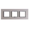 HA4802M3HNX Рамка Axolute Квадрат Титан 2+2+2 модуля Bticino