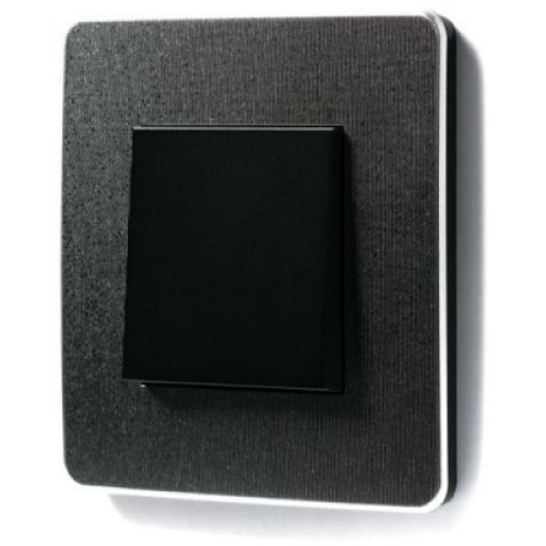 NU280256 Рамка Unica Studio Metal Хром / Антрацит 1-постовая Schneider Electric