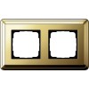 0212631 Рамка Classix Латунь 2-постовая Gira