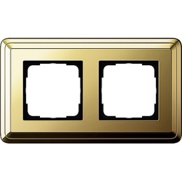 0212631 Рамка Classix Латунь 2-постовая Gira