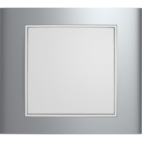 10113904 Рамка B.3 Алюминий / Полярная белизна 1-постовая Berker