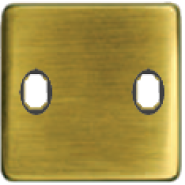 FD04321PB-M Монтаж. плата для выключателя тумблерного типа с 2 коннекторами, цвет bright patina+чер. FEDE