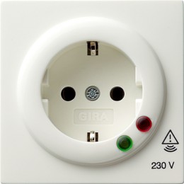 045140 Розетка с защитой от перенапряжения Белый Gira S-color