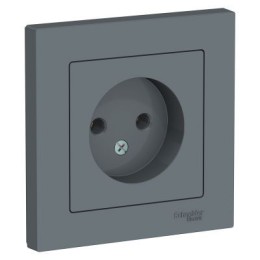 ATN000740 Atlasdesign Розетка без заземления, 16А, в сборе, Грифель Schneider Electric