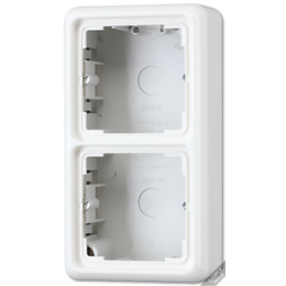 CD582AGR 2-ая Коробка для накладного монтажа с основанием, сер. Jung