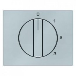 10877104 Центральная панель с вращающейся ручкой для 3-уровневого выключателя цвет: нержавеющая сталь K.5 Berker