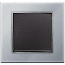 10116414 Рамка B.7 Алюминий, стекло 1-постовая Berker