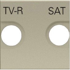 N2250.1 CV Накладка для TV-R-SAT розетки, 2-модульная, серия Zenit, цвет шампань, ABB N2250.1 CV Накладка для TV-R-SAT розетки, 2-модульная, серия Zenit, цвет шампань, ABB