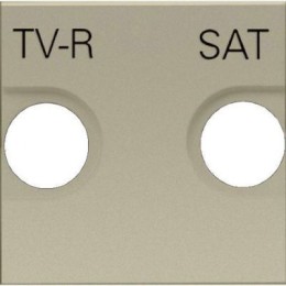 N2250.1 CV Накладка для TV-R-SAT розетки, 2-модульная, серия Zenit, цвет шампань, ABB