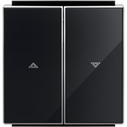 8544 CN Клавиша для механизма выключателя жалюзи 8144 и 8144.1, серия SKY, цвет стекло чёрное, ABB