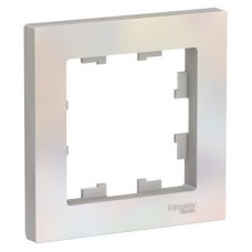 ATN000401 Рамка Atlasdesign Жемчуг 1-постовая Schneider Electric ATN000401 Рамка Atlasdesign Жемчуг 1-постовая Schneider Electric