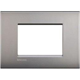 LNC4803NK Рамка LivingLight Air Никель матовый 3 модуля Bticino