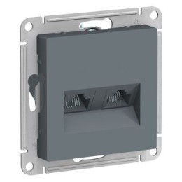 ATN000785 Atlasdesign Розетка двойная компьютерная RJ45+RJ45, кат.5E, механизм, Грифель Schneider Electric