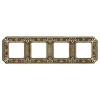 FD01354OB Рамка Siena Bright Gold 4-постовая Fede