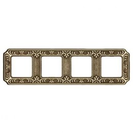 FD01354OB Рамка Siena Bright Gold 4-постовая Fede
