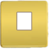 FD04317OR-A Монтажная плата для 1-го инф. разъема RJ-45 бежевый, цвет Real Gold FEDE