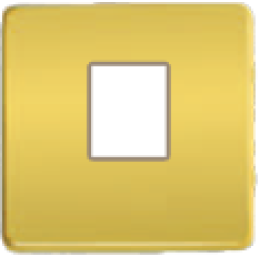 FD04317OR-A Монтажная плата для 1-го инф. разъема RJ-45 бежевый, цвет Real Gold FEDE