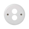 88082-30 Накладка на аудиорозетку для подключения двух аудиоколонок, Simon 88, белый