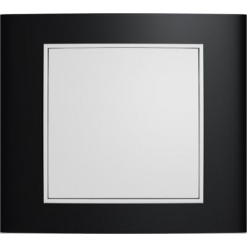 10113025 Рамка B.3 Черный / Полярная белизна 1-постовая Berker