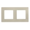 672512 Рамка Etika Слоновая кость 2-постовая Legrand