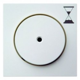 16741909 Центральная панель с нажимной кнопкой для механизма реле времени цвет: полярная белизна, матовый S.1/B.1/B.3/B.7 Glas Berker