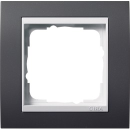 0211328 Рамка Event Черный / Белый 1-постовая Gira