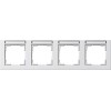 109429 Рамка E2 Белый матовый 4-постовая Gira
