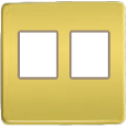 FD04318OB-A Монтажная плата для 2-х инф. разъемов RJ-45 бежевый, цвет Bright Gold FEDE