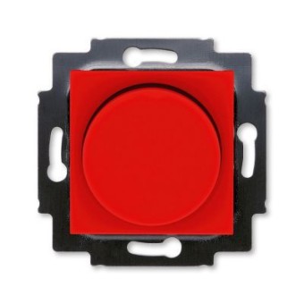 Светорегулятор ABB Levit поворотно-нажимной 60-600 Вт R красный / дымчатый чёрный 3294H-A02247 65W 2CHH942247A6065