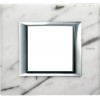 HA4802RMC Рамка Axolute Квадрат Мрамор Каррара 2-модульная Bticino