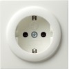 045340 Розетка с защитой от детей Белый Gira S-color