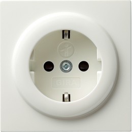 045340 Розетка с защитой от детей Белый Gira S-color