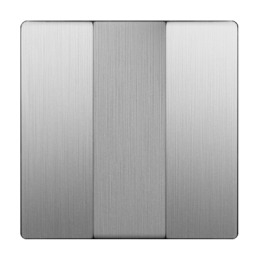 WL09-SW-3G-CP Набор клавиш для выключателя трехклавишного (cеребряный рифленый) Antik Werkel a037012